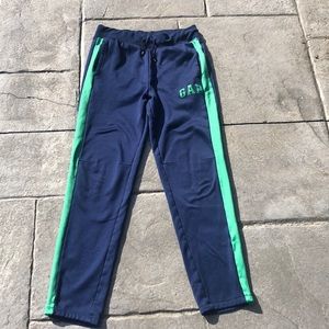 Boys Gap XXL sweatpants blue with green stripe